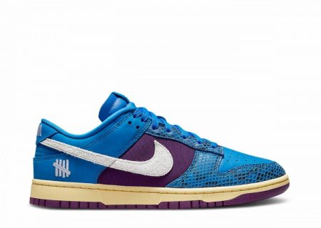 Mens Dunk |  Nike Dunk Low Undefeated 5 On It Dunk vs. AF1 Signal Blue/White/Night Purple