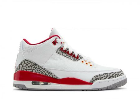 Mens Jordan 3 |  Air Jordan 3 Retro Cardinal Red White/Light Curry/Cardinal Red/Cement Grey